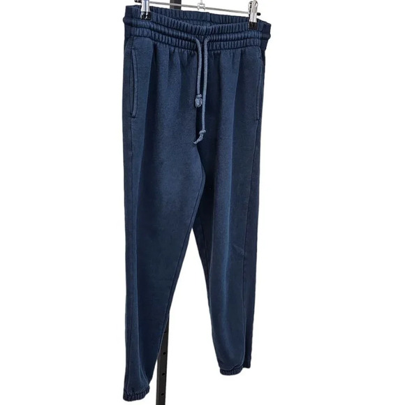 Aritzia TNA Womens Cozy AF Fleece Sweatpants Blue Size Small - Picture 3 of 9